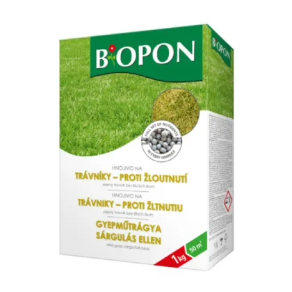 Hnojivo na trávnik proti žltnutiu - BoPon - predaj hnojív - 1 kg