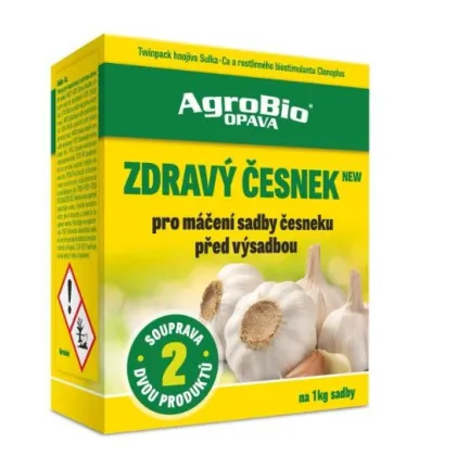 Zdravý česnek NEW - máčení sadby - AgroBio - prodej hnojiv - 10 g + 50 ml