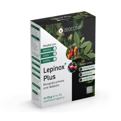 Lepinox Plus - Biologický prípravok proti húseniciam a škodcom - 3 x 10 g