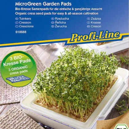 Microgreens - Mikrozelenina - Náhradné Pláty Bio Žeruchy - 3 Ks