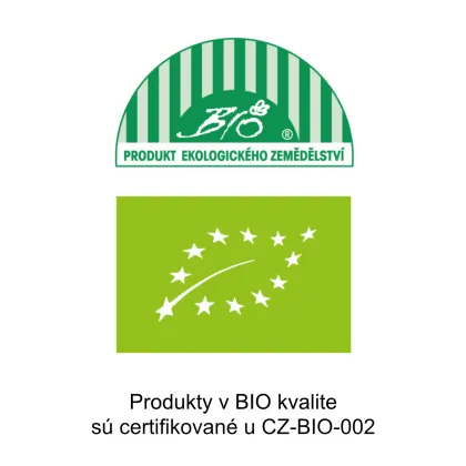 Produkty v BIO kvalite
sú certifikované u CZ-BIO-002