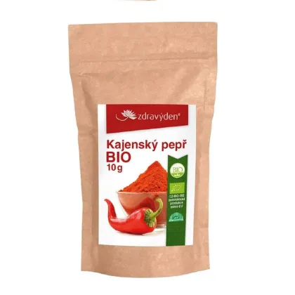 BIO Kajenské korenie - prášok - BIO kvalita - 10 g