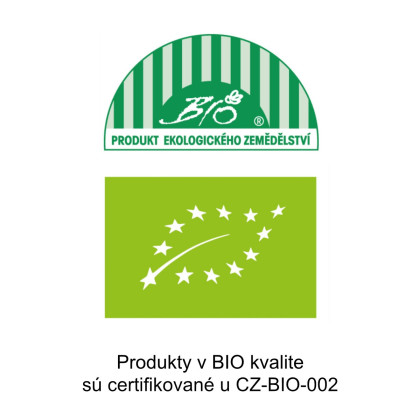 Produkty v BIO kvalite sú certifikované u CZ-BIO-002.