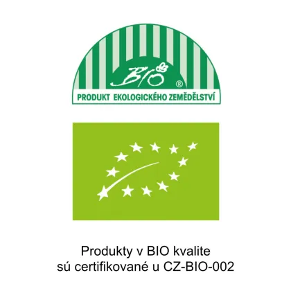 Produkty v BIO kvalite sú certifikované u CZ-BIO-002.